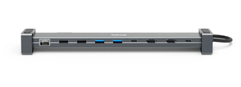 Hama Dock Station, 9 Puertos (4 x USB-A+ 2 USB-C + 2 x HDMI + Ethernet), 5Gbps, Aluminio