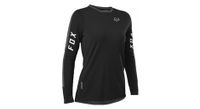 maillot mangas largas mujer fox defend pro negro