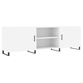 Mueble Tv | Mueble De Salón | Armario Tv Madera De Ingeniería Blanco 150x30x50 Cm
