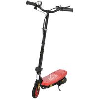 homcom patinete electrico 120 w plegable para ninos de 7 a 14 anos 12 kmh maximo autonomia 10 km maximo rojo   aosom espana