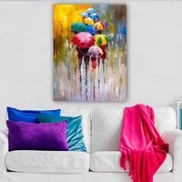 pintura decorativa lienzo 61377605370100 multicolor 70x100 cm