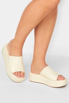 Limited Collection Mules Blancos Plataforma