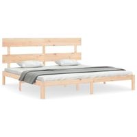 cama matrimonial  cama para adultos  estructura de cama con cabecero madera maciza 200x200 cm