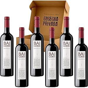 Bai Gorri Crianza - Vino Tinto Do Rioja,6 X Botella 75 Cl, 14,5% - Envío En Caja Reforzada De Cartón