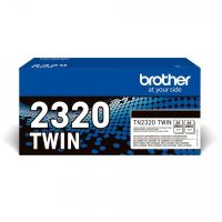 pack toner original brother tn2320twin negro 2 unidades