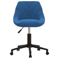 silla de comedor  silla de cocina giratoria de terciopelo azul