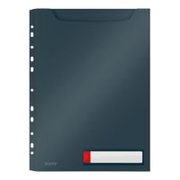 leitz cosy privacy view carpeta con tira perforada desplegable gris terciopelo a4 3 unidades