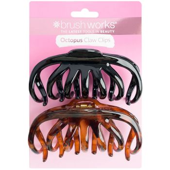 Brushworks Octopus Claw Clips - 2 Pack