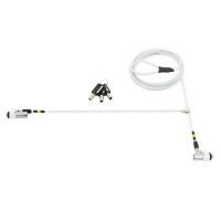 candado seguridad portatil mobilis 001331 acero blanco 18m 3 llaves