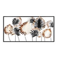 decoracion pared de metal yrldrz 2 multicolor 81x40 cm