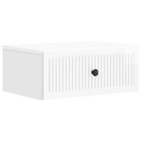 armario de noche con cajon brillante 49 x 345 x 20 cm vidaxl