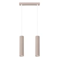 lampara de techo gris pardo aluminio alt 90 cm