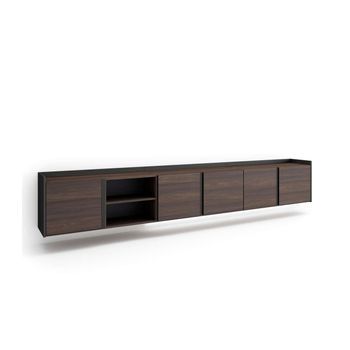 Mueble Tv Secadero-01 Suspendido Con Almacenaje Y Led