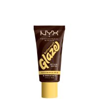 nyx professional makeup buttermelt glaze soft glow skin tint  spffps 30 foundation various shades - chocolate