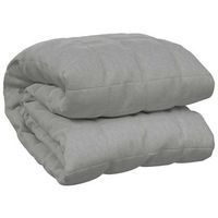 manta con peso tela gris 200x200 cm 13 kg vidaxl