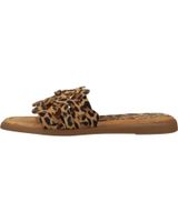 de unisa sandalias mujer modelo clery lkd color animal print canele