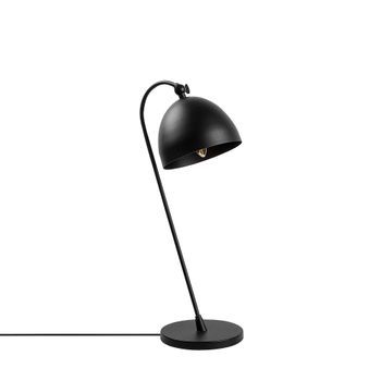 Lámpara De Mesa Acuka-12292 Oro Negro Metal 18x26x54 Cm