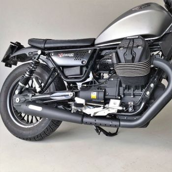 Silenciador de escape Moto Guzzi V 9 -'20 Mistral cónico corto par