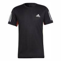 adidas own the run t-shirt camiseta de manga corta hombres-negrorojo