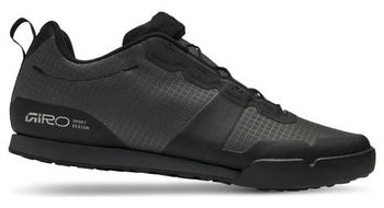 Zapatillas de mtb para pedales planos giro tracker fastlace negro