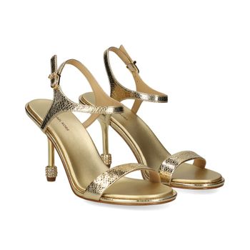 Michael Kors Sandalias Con Tacón Mujer - Dorado Talla 8.5