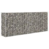 cesta de muro de gaviones  gavion para piedras  gavion decorativo acero galvanizado 85x30x200 cm cfw666393