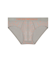 emporio armani para hombre em000229af19051 slip all over logo gris l homewear algodon
