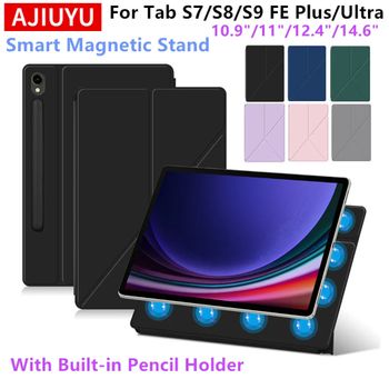 Funda magnética para Samsung Galaxy Tab S9 S10 FE S7 S8 Plus S9FE S7FE S9 + S8 + S8 S9 S10 Ultra Talbet Stand fundas inteligentes
