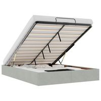 estructura cama otomana sin colchon gris claro 140x200cm vidaxl