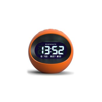 Lcd-reloj despertador naranja