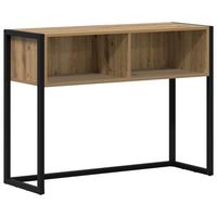 mesa auxiliar  mesa de apoyo roble artesanal 100 x 36 x 75 cm