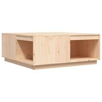 mesa de centro de madera maciza de pino 100x101x405 cm vidaxl