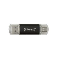 unidad flash usb intenso twist line 128 gb usb-a usb-c 70 mbs antracita