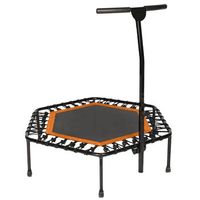 cama elastica fitness con manillar trampolin plegable bonplus
