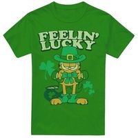 garfield camiseta feelin lucky para hombre