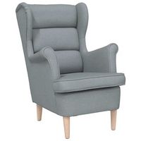 sillon de tela gris claro 74x84x100 cm vidaxl