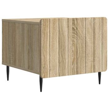 Mesa De Café Roble Sonoma 49 X 50 X 42 Cm Madera De Ingeniería Vidaxl