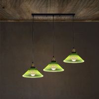 lampara colgante led de vidrio verde vintage decoracion para sala de estar lamparas colgantes luminaria para pasillo dormitorio comedor lampara de techo