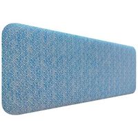 dhome cabecero tapizado liso redondeado tejido luxury para pared acusticos cabeceros absorbentes cabezal cama dormitorio ethnic blue 160cm
