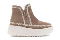 botines de ante con doble cremallera taupe 37
