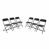 sillas plegables para eventos set de 6 gris oscuro