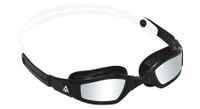 gafas de natacion aquasphere ninja negro   blanco   lentes plata espejo