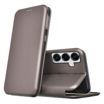 Cool Funda Flip Cover Elegance Plata para Samsung Galaxy S24 / S25