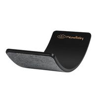 tablero de equilibrio para ninos madera de 80x30cm negro para ninos pequenos con fieltro gris meowbaby