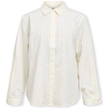 Object Blusa Catinka Shirt - White Sand para mujer