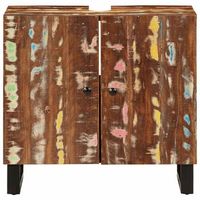 armario de lavabo  mueble de lavabo madera reciclada madera ingenieria 62x33x58 cm