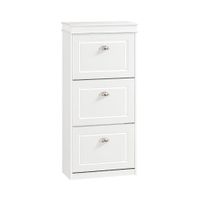 zapatero con 3 puertas abatibles mdf blanco
