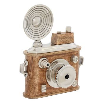 Cámara Decorativa Johan H. 24,5 Cm, Marrón - Atmosphera Createur D'interieur
