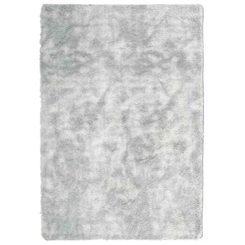 Alfombra De Pelo Largo Navarra Gris Plateado 200x290 Cm Vidaxl