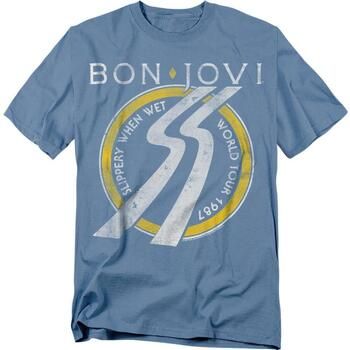 Bon Jovi Camiseta Slippery When Wet para mujer